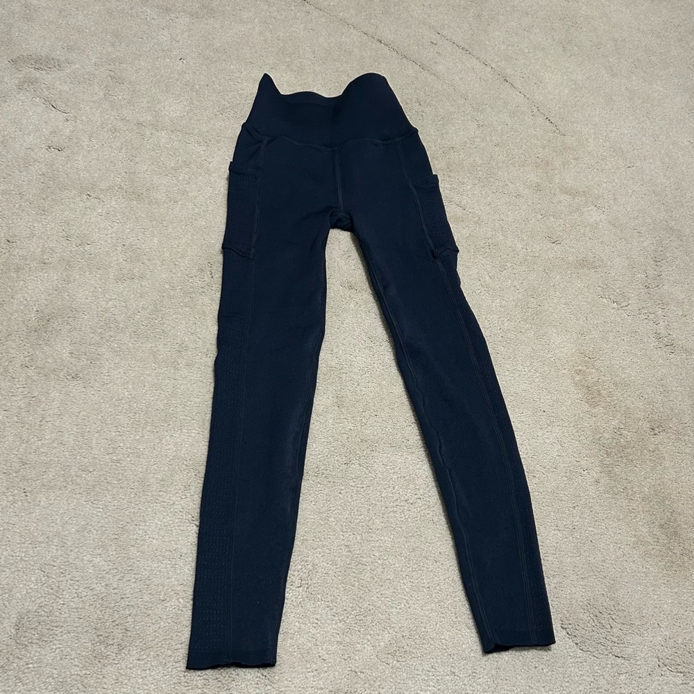 Fabletics Navy SculptKnit Leggings